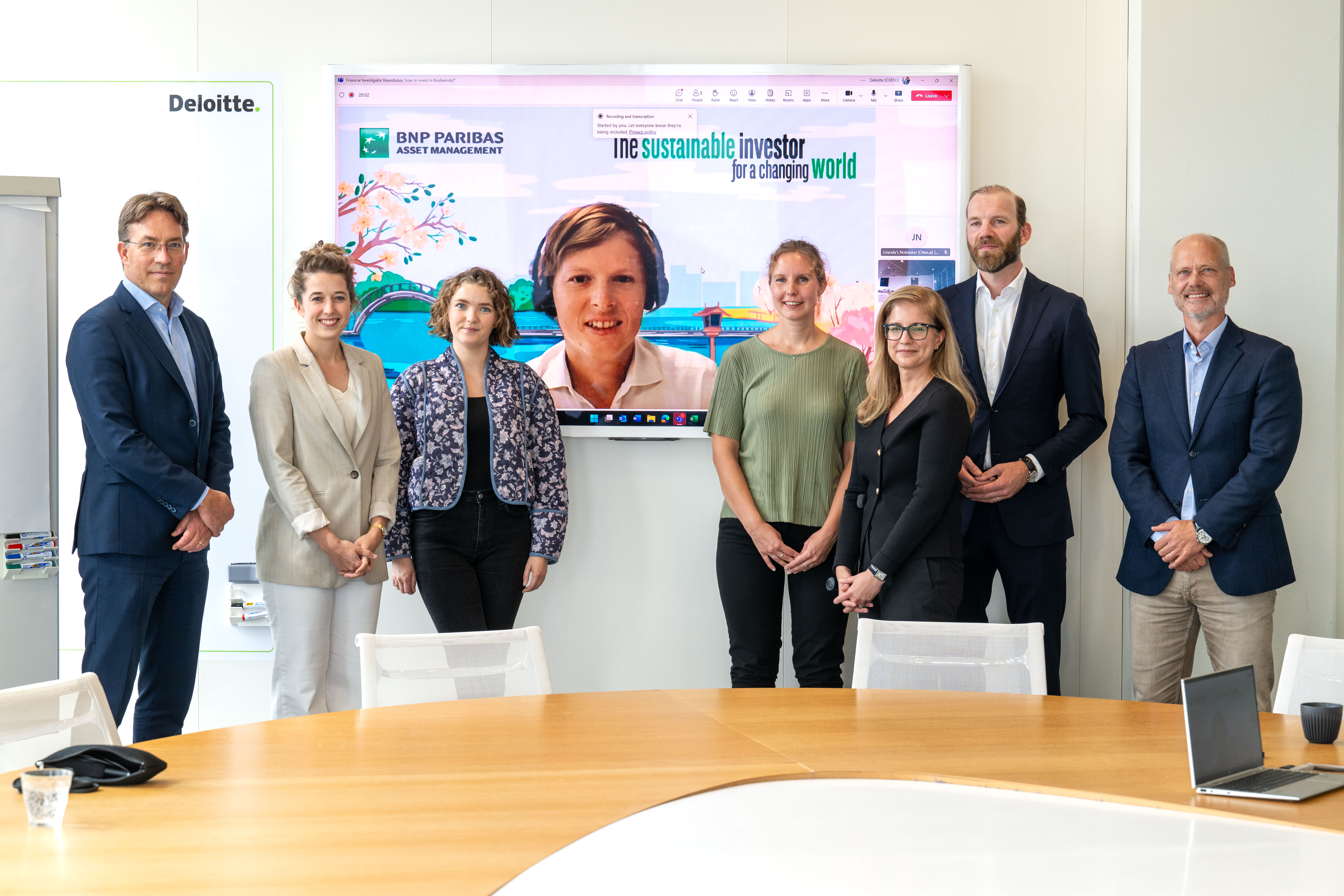 Financial Investigator Ronde Tafel "How to invest in Biodiversity?" bij Deloitte in Amsterdam.
Archiefnummer CSF250144 en CSF250145