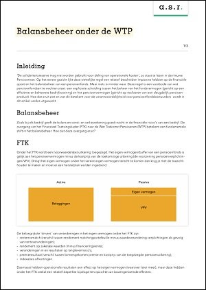 Whitepaper a.s.r. vermogensbeheer - Balansbeheer